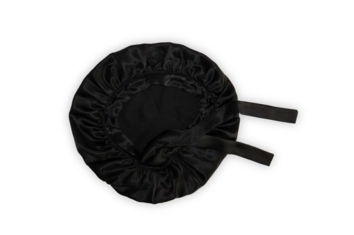 Black Silk Hair Bonnet