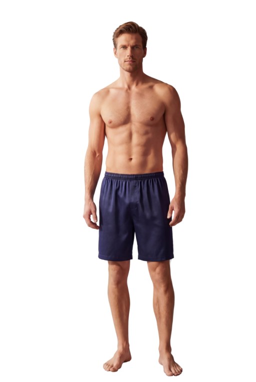 22mm Royal Blue Silk Male Shorts M/L