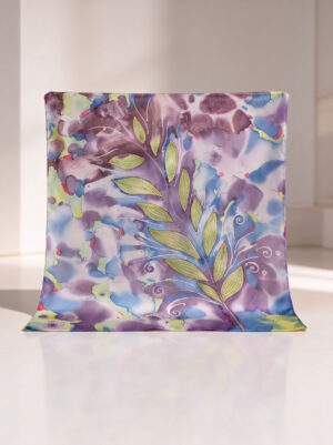 Silk Handmade Art Scarf (90x90) Amara